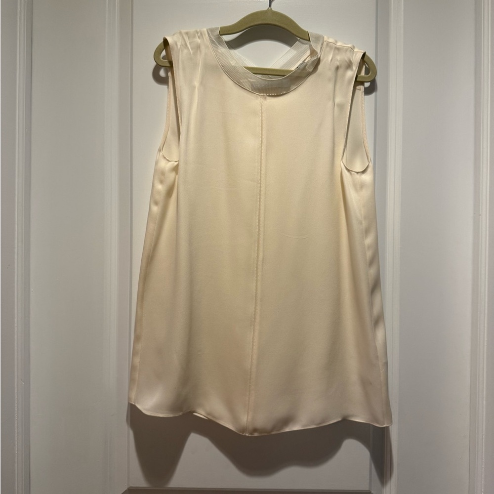 Vince Elegant Cream Sleeveless Top